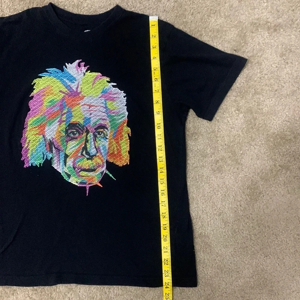 BIOWORLD Albert Einstein Shirt Sewn Graphic Scientist History Tee SZ SMALL